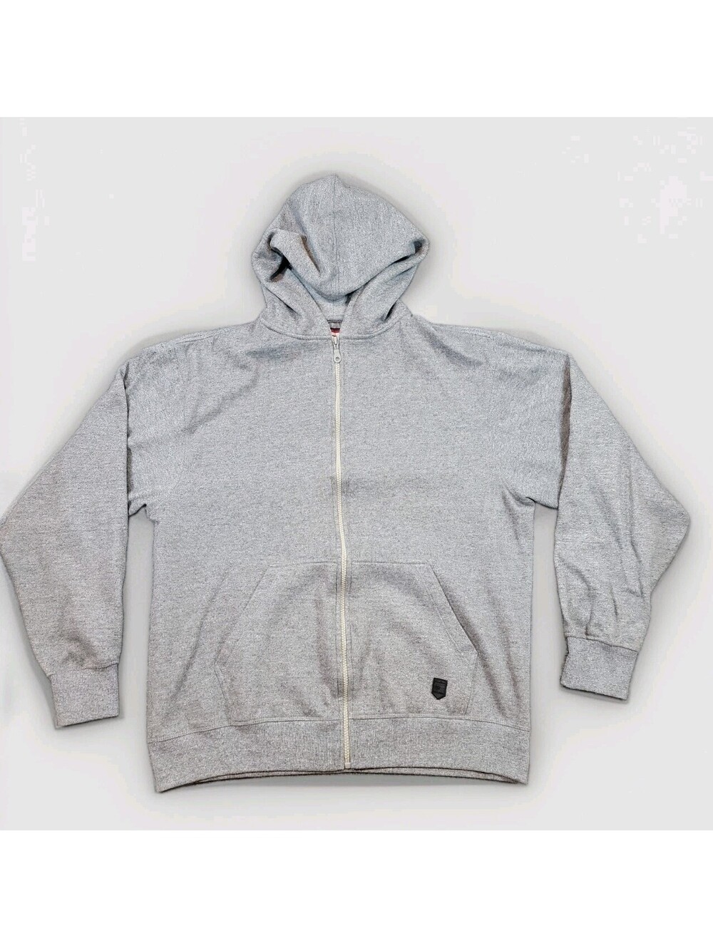 Vintage Phat Farm Heather Gray Zip Up Hoodie Mens Medium Y2K Hip Hop Fleece 482